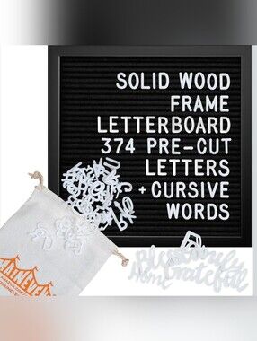 Main Event | Black Wooden Letterboard